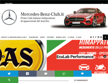 Tablet Screenshot of mercedes-benz-club.it